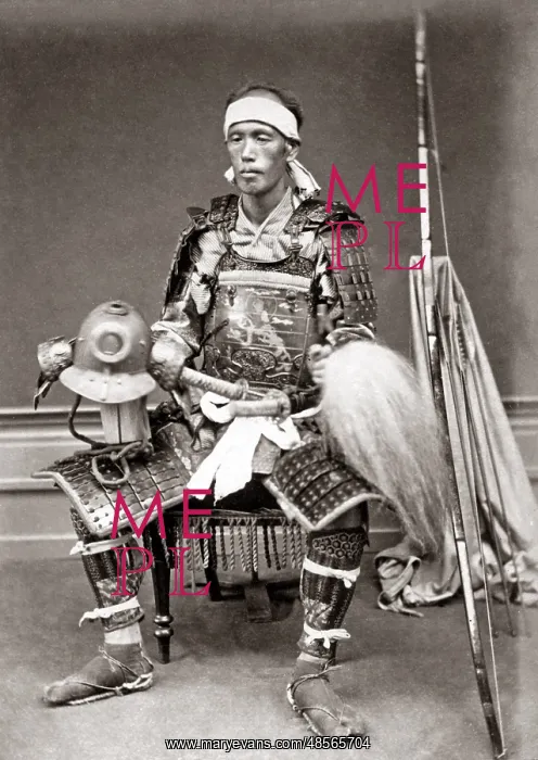  : Warrior in armour, Japan, circa 1880s