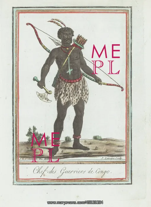 : Warrior chief of the Kingdom of Congo, Africa : Warrior chief of the Kingdom of Congo, Africa