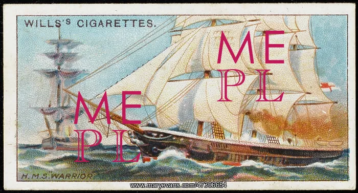 : Warrior Cigarette Card : Warrior Cigarette Card