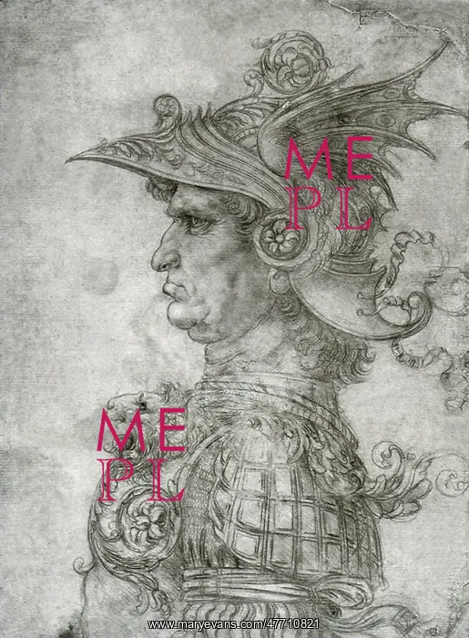 : Warrior in Profile, by Leonardo da Vinci : Warrior in Profile, by Leonardo da Vinci