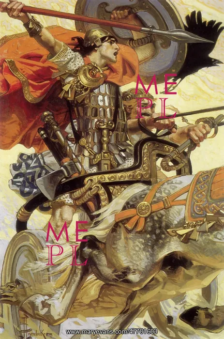 : Warrior with Spear and Shield : Warrior with Spear and Shield