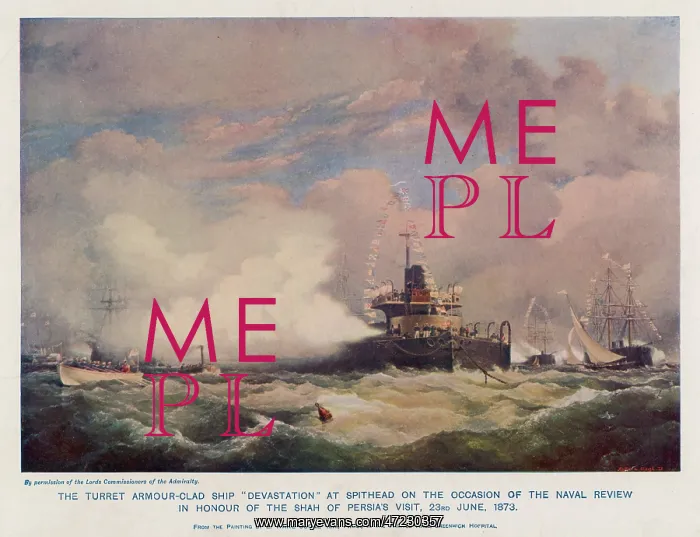 : WARSHIP HMS DEVASTATION : WARSHIP HMS DEVASTATION