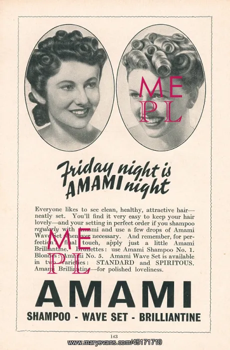 : Wartime Amami Advertisement : Wartime Amami Advertisement