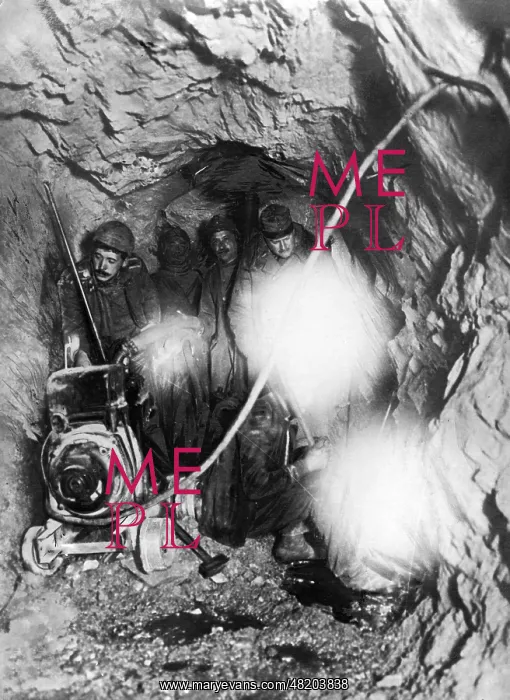: Wartime mining in the Alps, 1916 : Wartime mining in the Alps, 1916