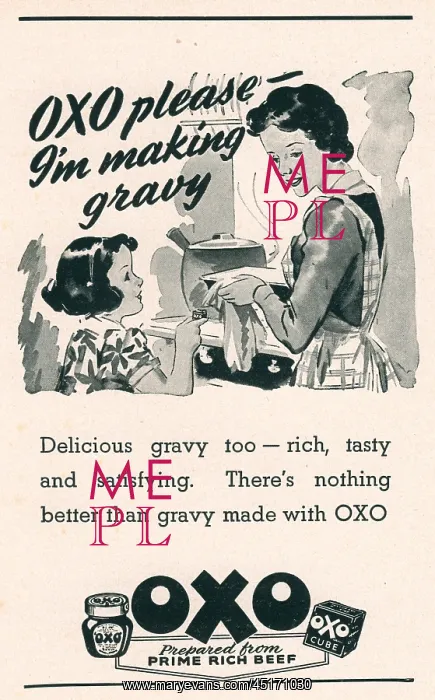 : Wartime Oxo Advertisement : Wartime Oxo Advertisement
