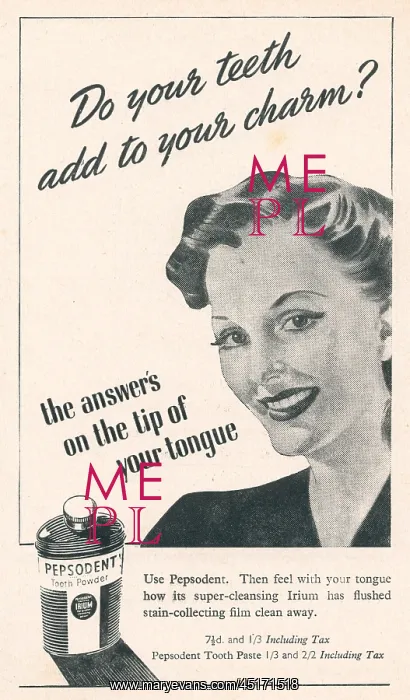 : Wartime Pepsodent Advertisement : Wartime Pepsodent Advertisement