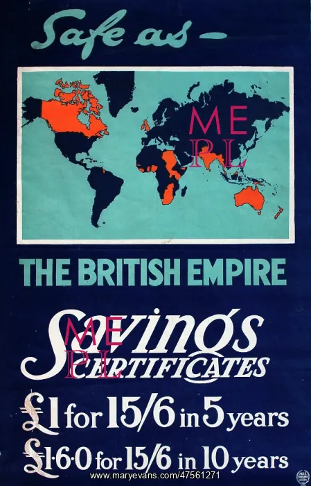 : Wartime poster advertising Savings Certificates : Wartime poster advertising Savings Certificates