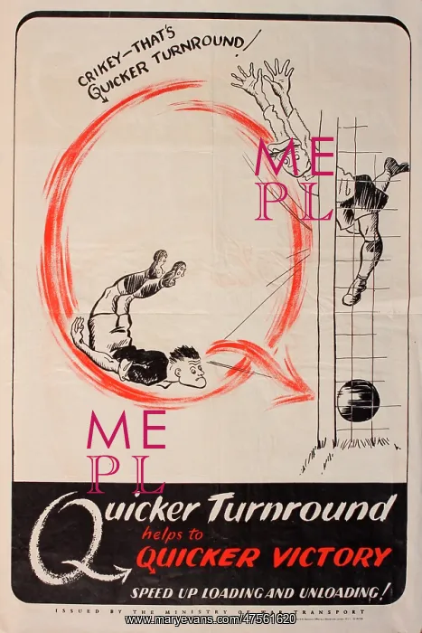 : Wartime poster, Quicker Turnround : Wartime poster, Quicker Turnround