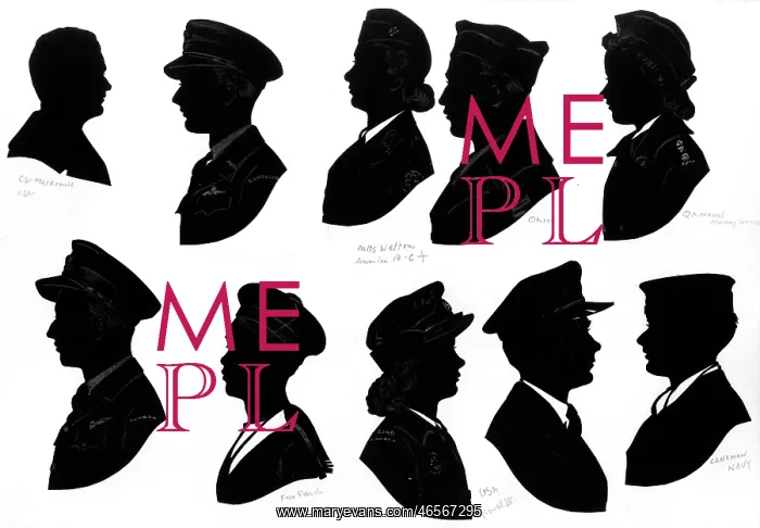 : Ten wartime silhouettes : Ten wartime silhouettes
