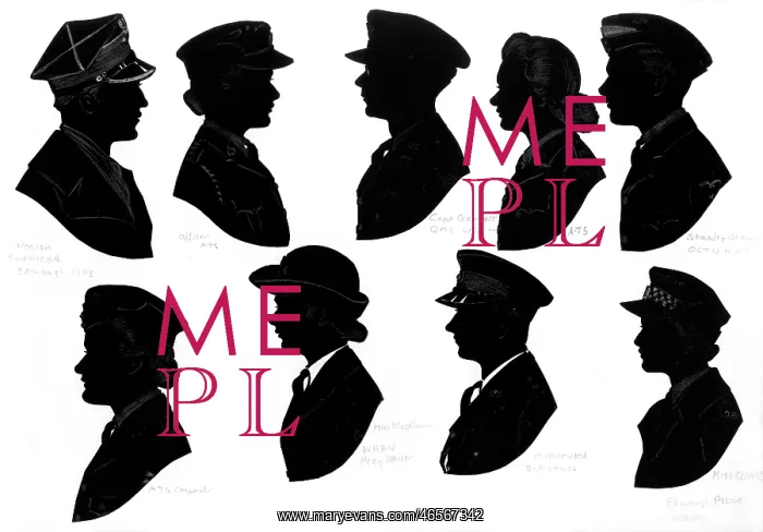 : Nine wartime silhouettes : Nine wartime silhouettes