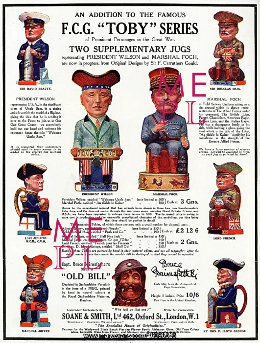 : Wartime Toby jugs, WW1 : Wartime Toby jugs, WW1
