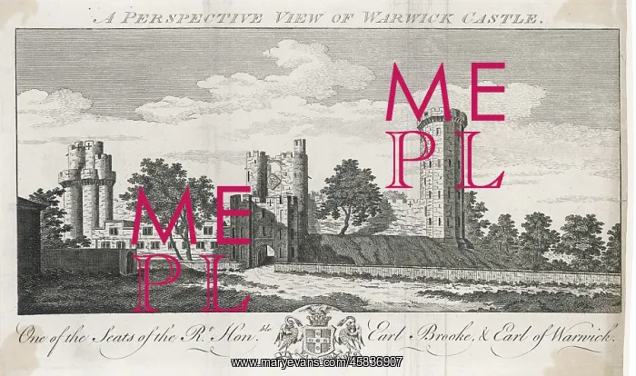 : WARWICK CASTLE 1760 : WARWICK CASTLE 1760