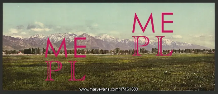 : The Wasatch Range from the Valley of the Jordan : The Wasatch Range from the Valley of the Jordan