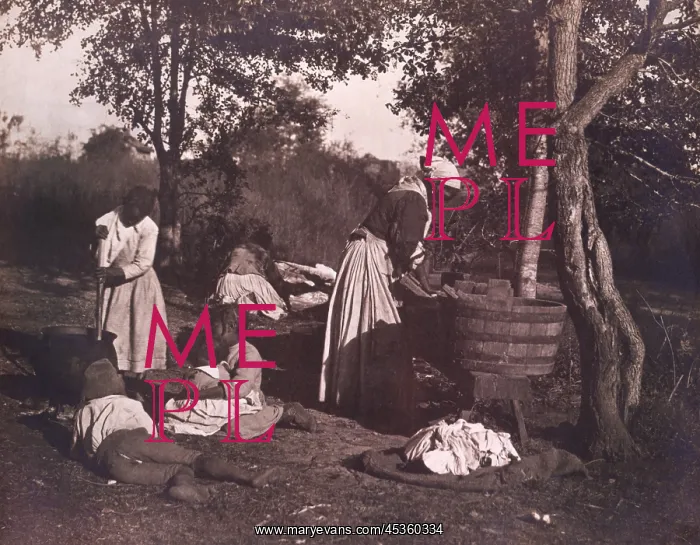 : WASH DAY ON THE PLANTATION by Rudolf Eickemeyer : WASH DAY ON THE PLANTATION by Rudolf Eickemeyer