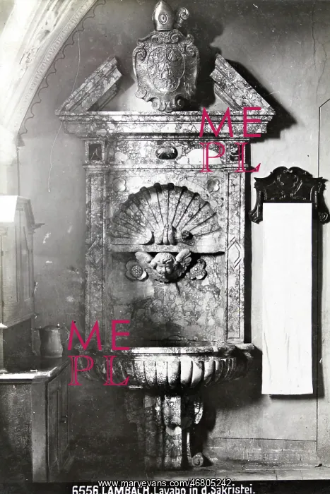 : Washbasin in sacristy of monastery Lambach : Washbasin in sacristy of monastery Lambach
