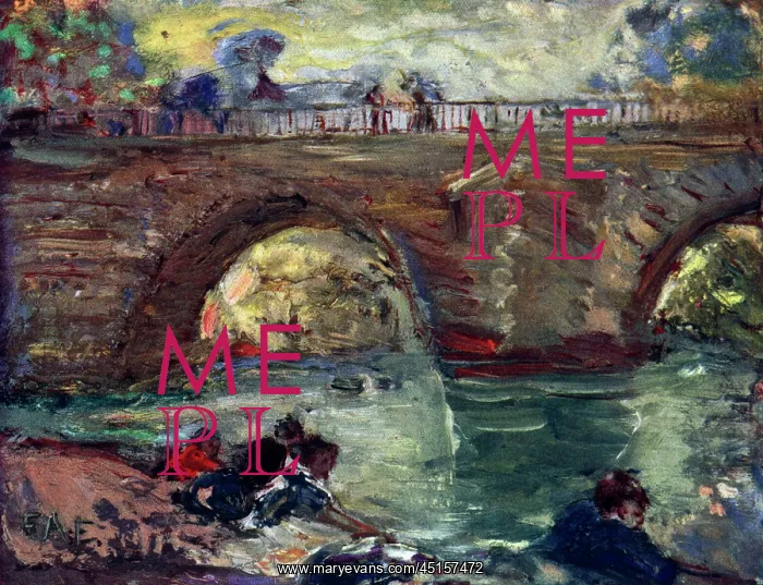 : Washerwomen, Moret-sur-Loing : Washerwomen, Moret-sur-Loing
