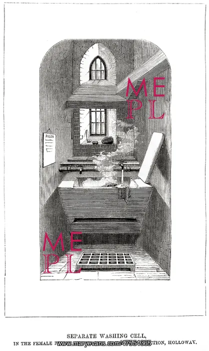 : Washing cell at Holloway Prison : Washing cell at Holloway Prison
