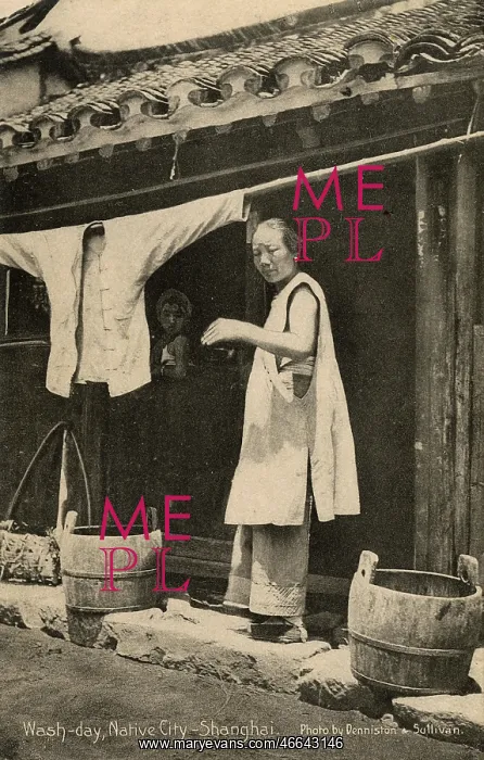 : Washing Day, Shanghai, China : Washing Day, Shanghai, China