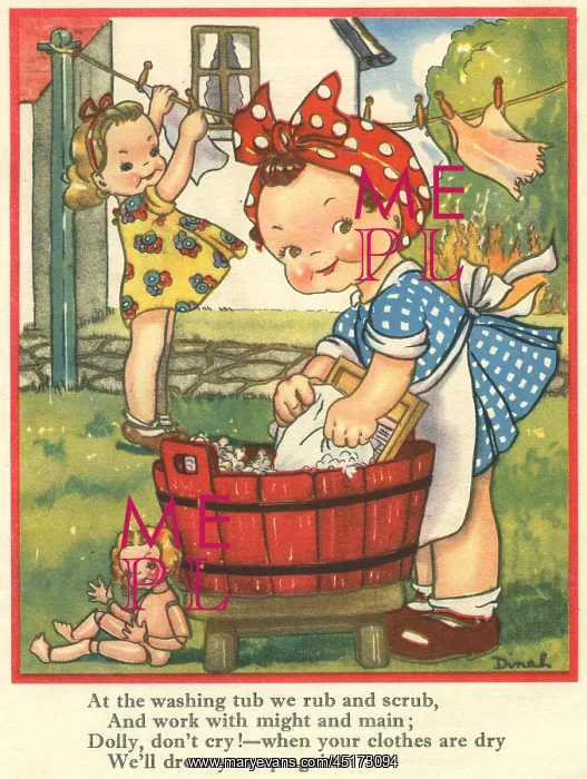 : Washing Dolly's Clothes : Washing Dolly's Clothes