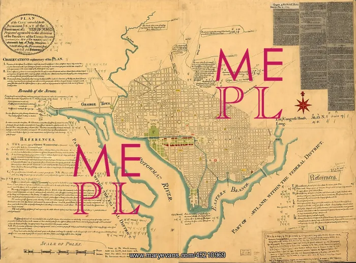 : Washington, D.C. Map showing the original ? : Washington, D.C. Map showing the original ?