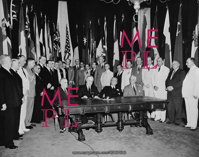 : Washington, DC Representatives of 26 United Nations at Flag : Washington, DC Representatives of 26 United Nations at Flag
