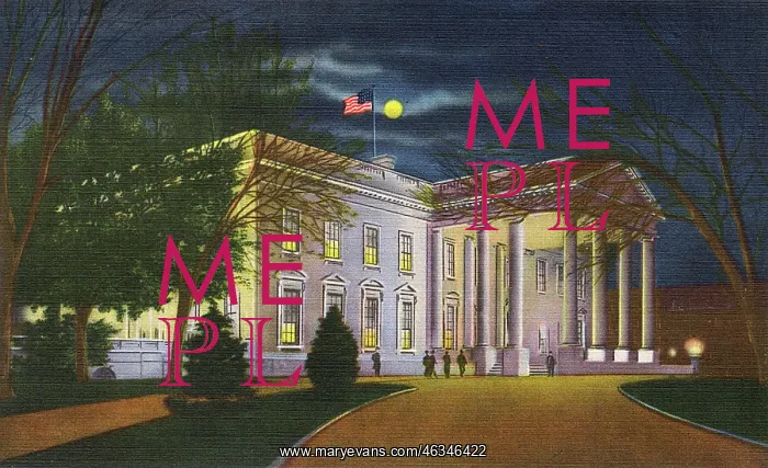 : Washington DC, USA - The White House at Night : Washington DC, USA - The White House at Night