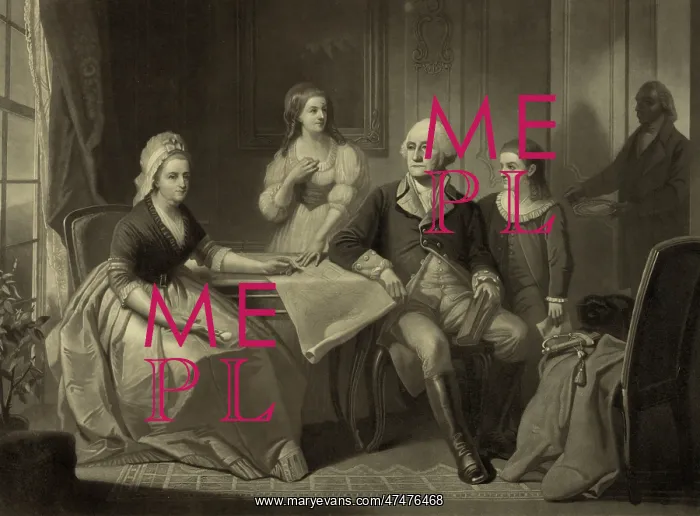 : Washington and his family : Washington and his family
