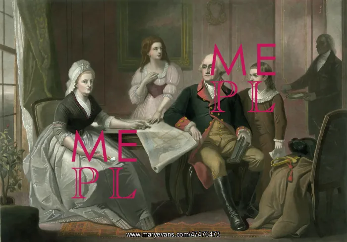 : Washington and his family : Washington and his family
