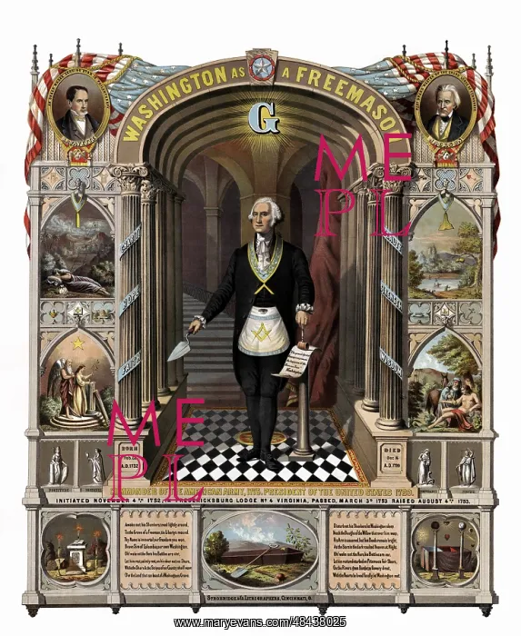 : Washington as a freemason, circa 1867 : Washington as a freemason, circa 1867