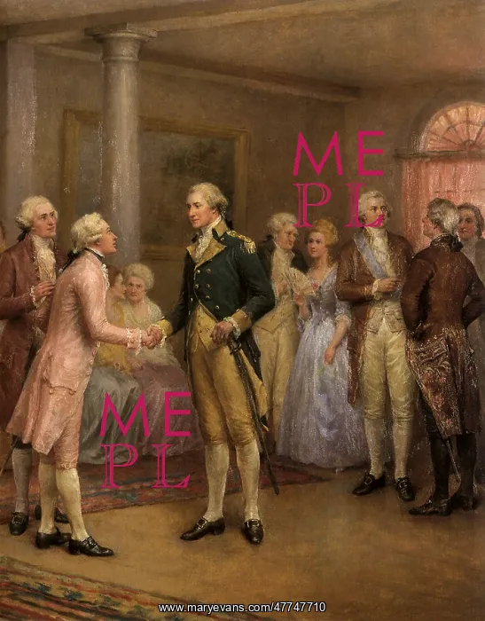 : Washington Greeting Lafayette at Mount Vernon : Washington Greeting Lafayette at Mount Vernon