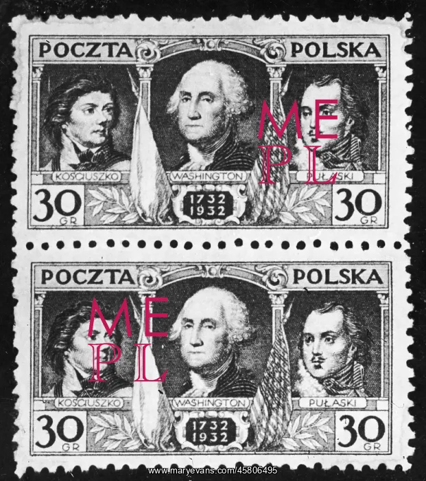 : WASHINGTON / POLISH STAMP : WASHINGTON / POLISH STAMP