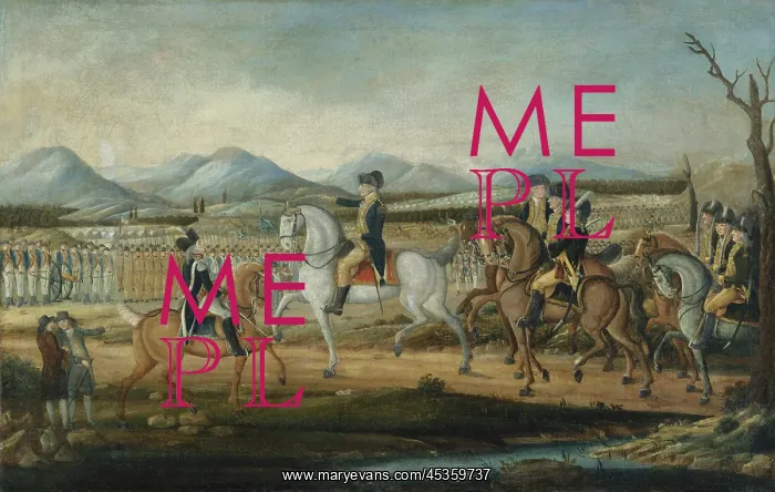 : WASHINGTON REVIEWING THE WESTERN ARMY, by Kemmelmeyer, Fred : WASHINGTON REVIEWING THE WESTERN ARMY, by Kemmelmeyer, Fred