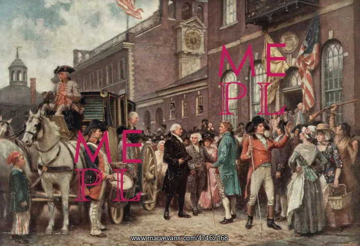 : Washington's inauguration at Philadelphia : Washington's inauguration at Philadelphia