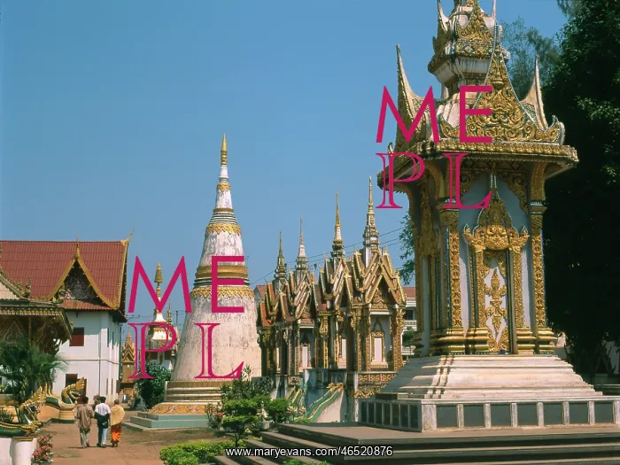 : Wat Luang temple, Pakse, Laos : Wat Luang temple, Pakse, Laos