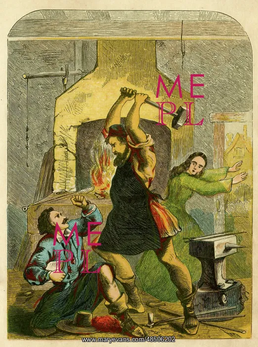 : Wat Tyler kills the tax gatherer : Wat Tyler kills the tax gatherer