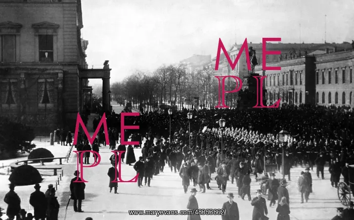 : Watch parade in Berlin, 1888 : Watch parade in Berlin, 1888