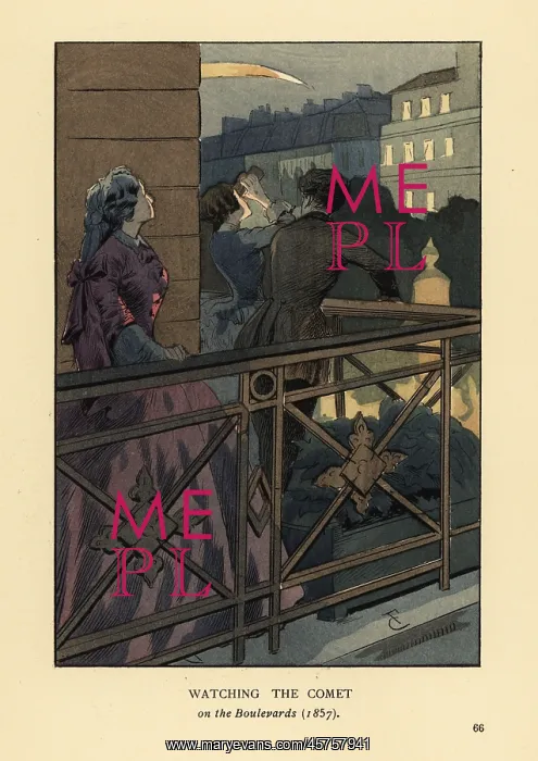 : Watching the comet, Paris, 1857 : Watching the comet, Paris, 1857