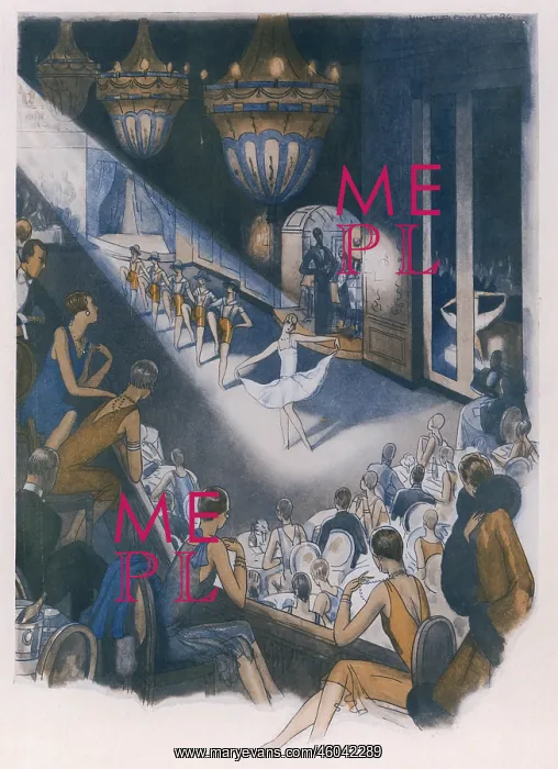 : Watching a Dance Interlude from the Balcony of the Ballroom : Watching a Dance Interlude from the Balcony of the Ballroom