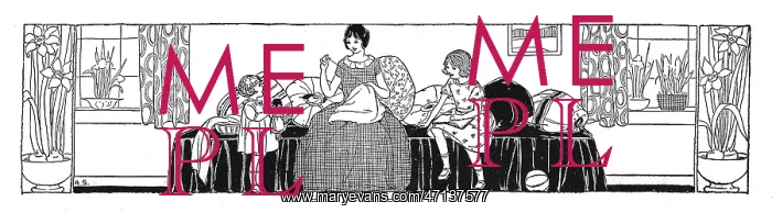 : Watching mother sew : Watching mother sew
