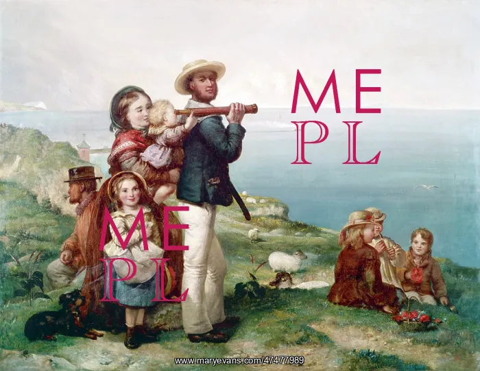 : Watching Ships – a family on clifftop : Watching Ships – a family on clifftop