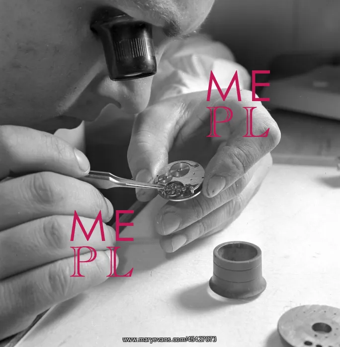 : Watchmaker - wristwatch, lens, scepters : Watchmaker - wristwatch, lens, scepters
