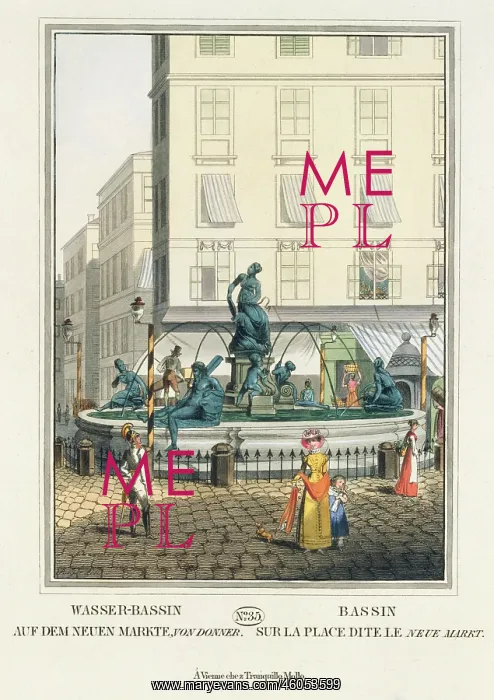: Water basin on the new market : Water basin on the new market