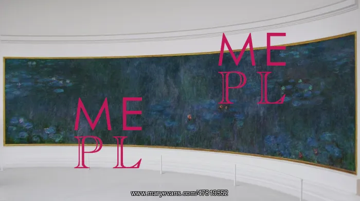 : The Water Lilies: Trees Reflections by Monet : The Water Lilies: Trees Reflections by Monet