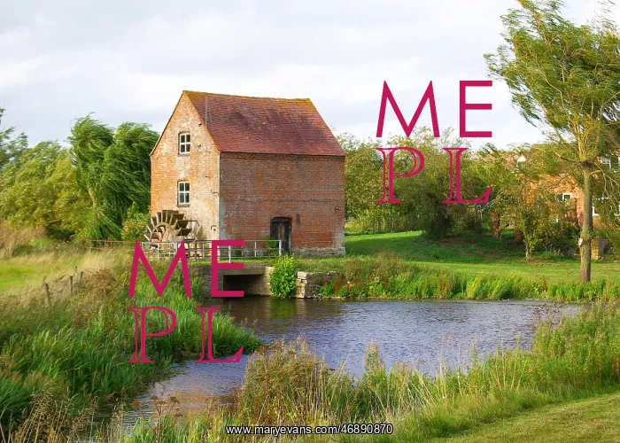 : Water mill, River Leadon, Hartpury, Gloucestershire : Water mill, River Leadon, Hartpury, Gloucestershire