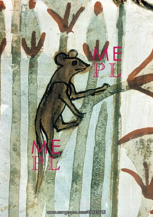 : Water Rat Climbing Papyrus : Water Rat Climbing Papyrus