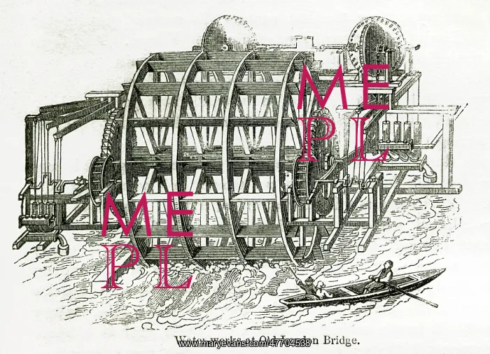 : Water-works at Old London Bridge : Water-works at Old London Bridge