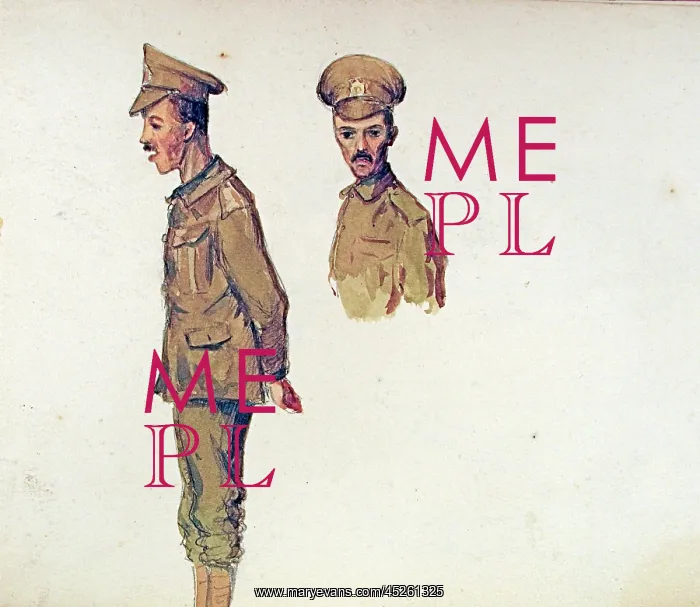 : Watercolour study of a Tommy : Watercolour study of a Tommy