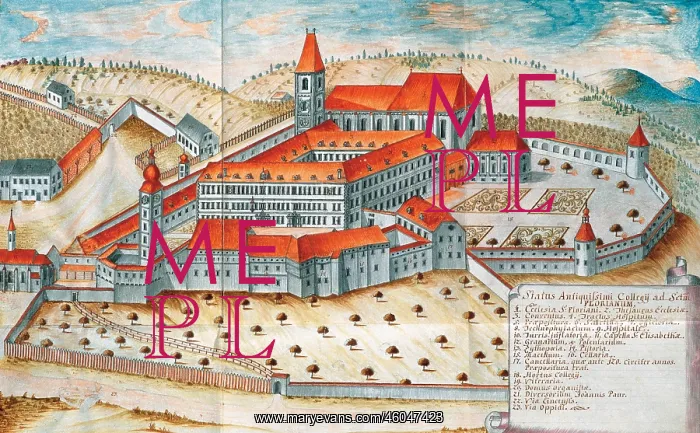 : Watercolour of Topographia Florianensis : Watercolour of Topographia Florianensis