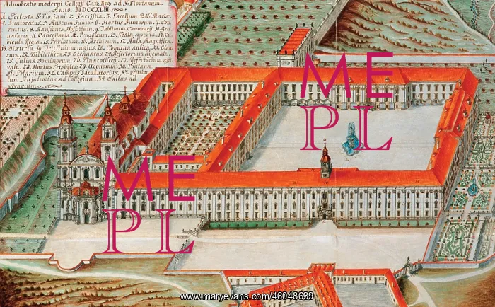 : Watercolour of Topographia Florianensis : Watercolour of Topographia Florianensis
