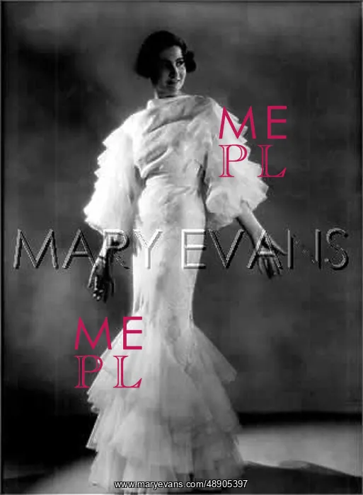 : WATERFALL FRILLS 1930S : WATERFALL FRILLS 1930S